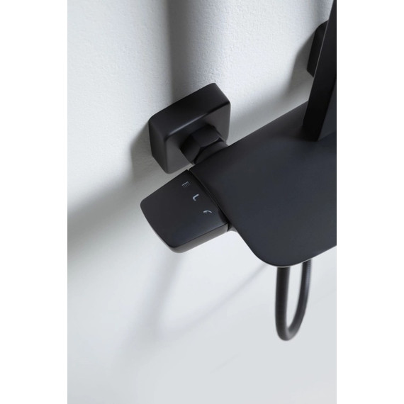 Душевая стойка Allen Brau Infinity 5.21030-31, чёрный матовый фото 10