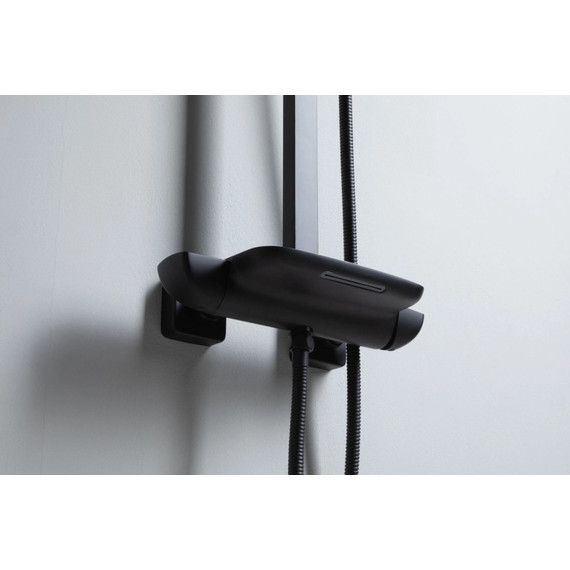 Душевая стойка Allen Brau Infinity 5.21030-31, чёрный матовый фото 11