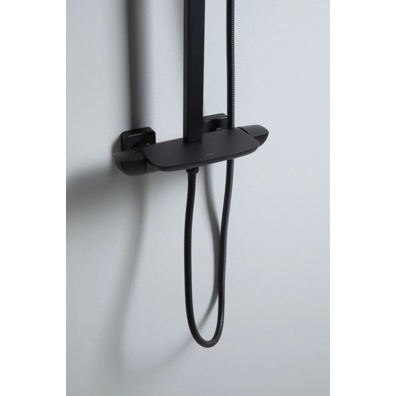 Душевая стойка Allen Brau Infinity 5.21030-31, чёрный матовый фото 12