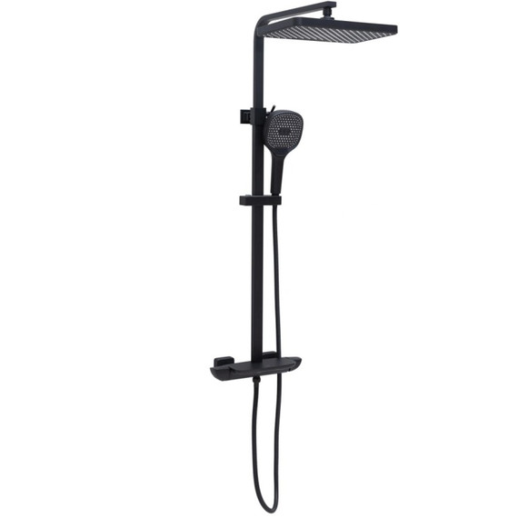 Душевая стойка Allen Brau Infinity 5.21030-31, чёрный матовый фото 