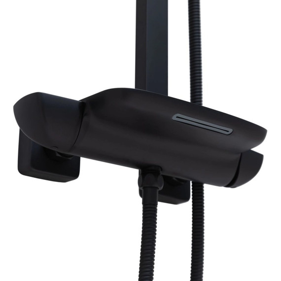 Душевая стойка Allen Brau Infinity 5.21030-31, чёрный матовый фото 4