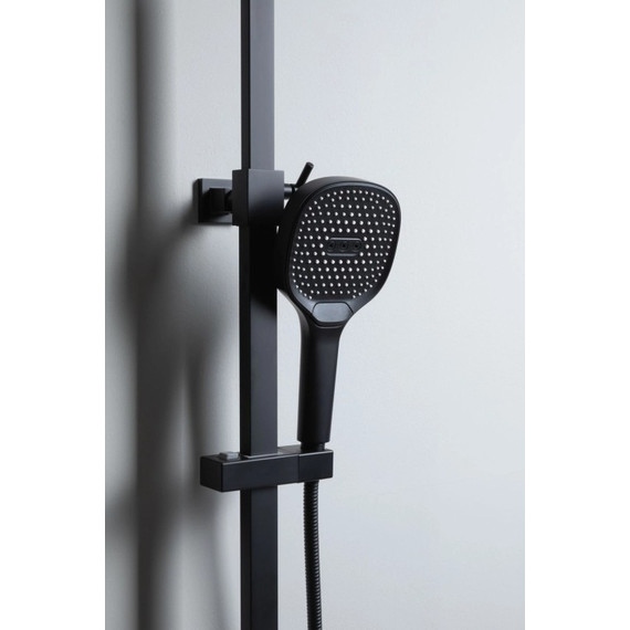 Душевая стойка Allen Brau Infinity 5.21030-31, чёрный матовый фото 9