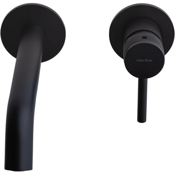 Смеситель для раковины настенный Allen Brau Priority 5.31030-31 (со скрытой частью) чёрный матовый фото 2