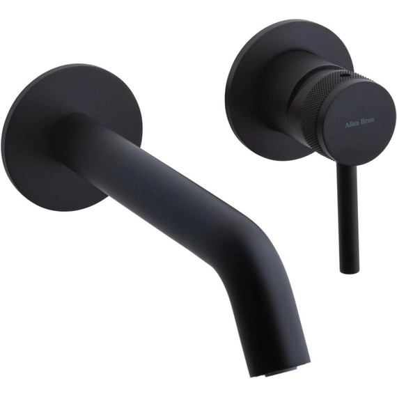 Смеситель для раковины настенный Allen Brau Priority 5.31030-31 (со скрытой частью) чёрный матовый фото 3