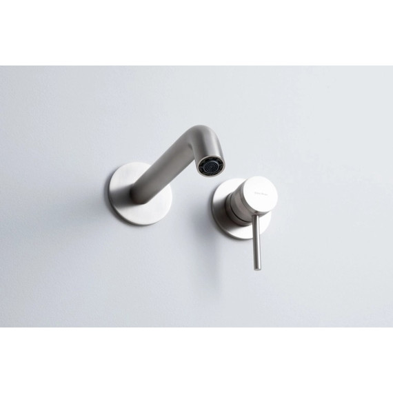 Смеситель для раковины настенный Allen Brau Priority 5.31030-BN (со скрытой частью) никель фото 5