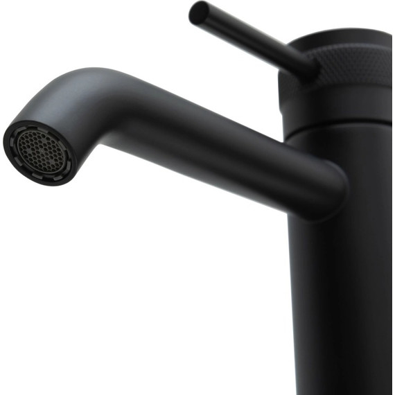 Смеситель для раковины высокий Allen Brau Priority 5.31A02-31, чёрный матовый фото 2