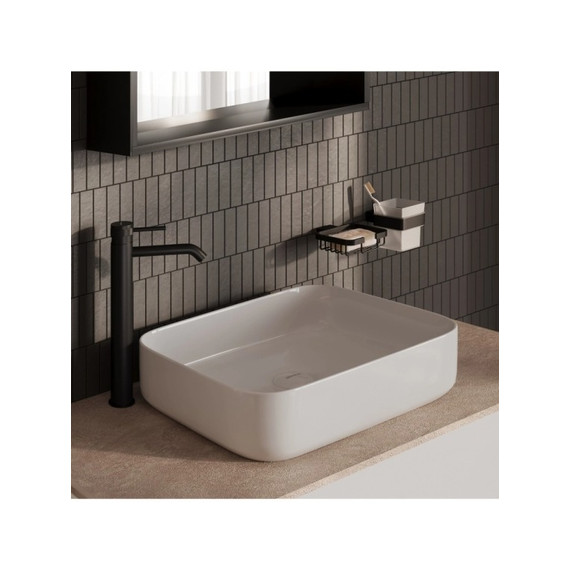 Смеситель для раковины высокий Allen Brau Priority 5.31A02-31, чёрный матовый фото 7