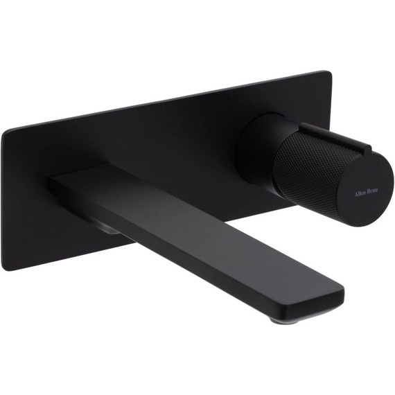 Смеситель для раковины настенный Allen Brau Liberty 5.33004-31 (со скрытой частью) чёрный матовый фото 