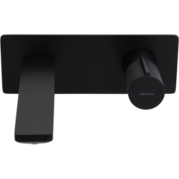 Смеситель для раковины настенный Allen Brau Liberty 5.33004-31 (со скрытой частью) чёрный матовый фото 3