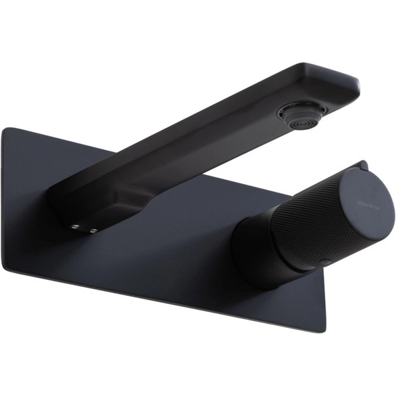 Смеситель для раковины настенный Allen Brau Liberty 5.33004-31 (со скрытой частью) чёрный матовый фото 4