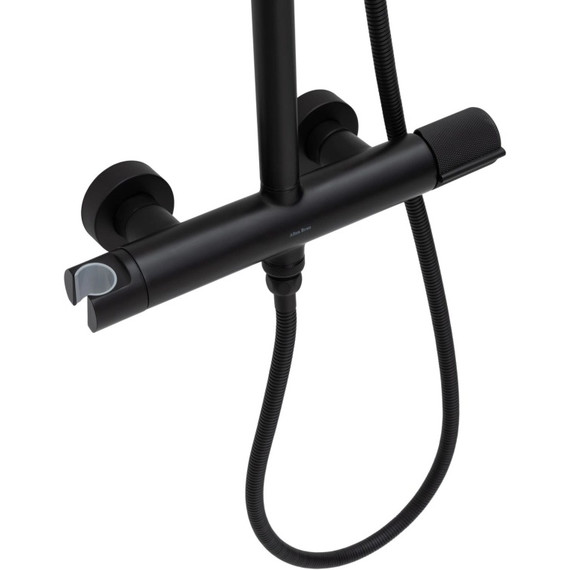 Душевая стойка Allen Brau Liberty 5.33007-31, чёрный матовый фото 4