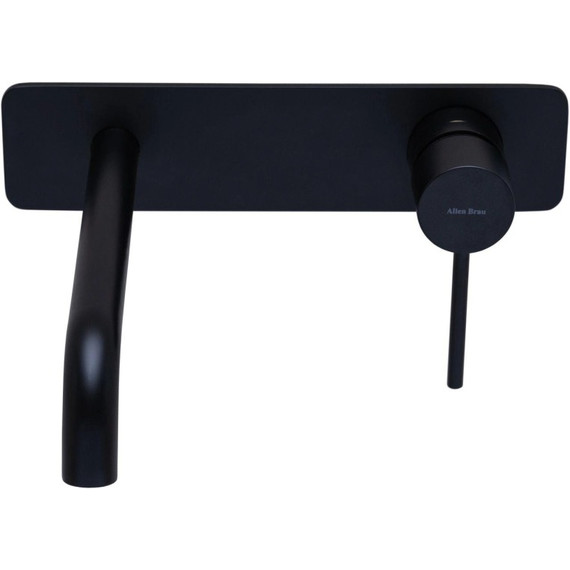 Смеситель для раковины настенный Allen Brau Glority 5.51004-31 (со скрытой частью) чёрный матовый фото 2