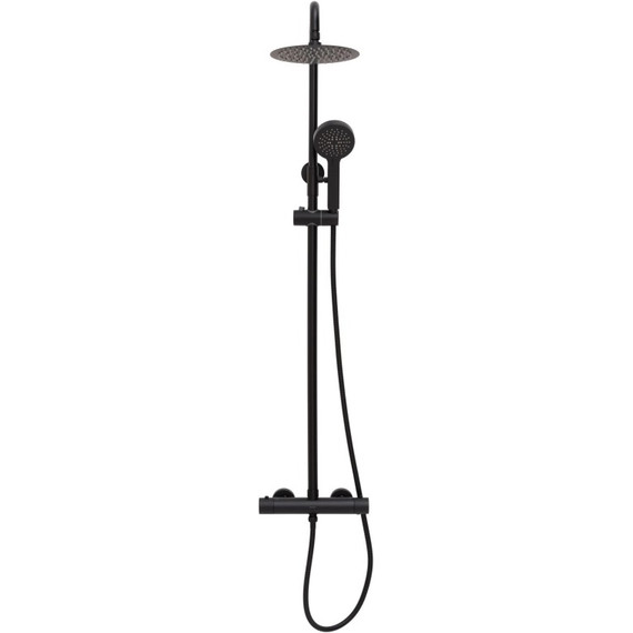 Душевая стойка с термостатом Allen Brau Eclipse 3.0 5.E1A11-31, чёрный матовый фото 2