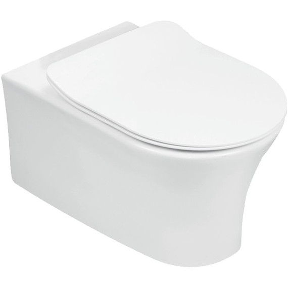 Инсталляция с подвесным безободковым унитазом Jacob Delafon Aleo E21731RU-BL, сиденье с тонкой крышкой микролифт фото 3