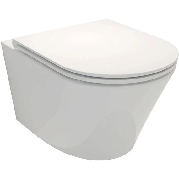 Инсталляция с подвесным безободковым унитазом Jacob Delafon Rodin+ E21750RU-BL, сиденье с тонкой крышкой микролифт фото 3