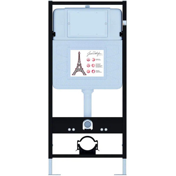 Инсталляция с подвесным безободковым унитазом Jacob Delafon Rodin+ E21750RU-CP, сиденье с тонкой крышкой микролифт фото 3