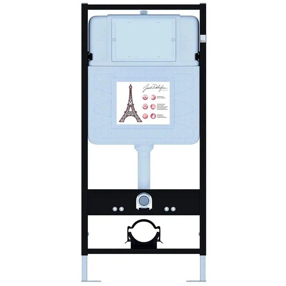 Инсталляция с подвесным безободковым унитазом Jacob Delafon Modern Life E21775RU-00, сиденье с тонкой крышкой микролифт фото 2