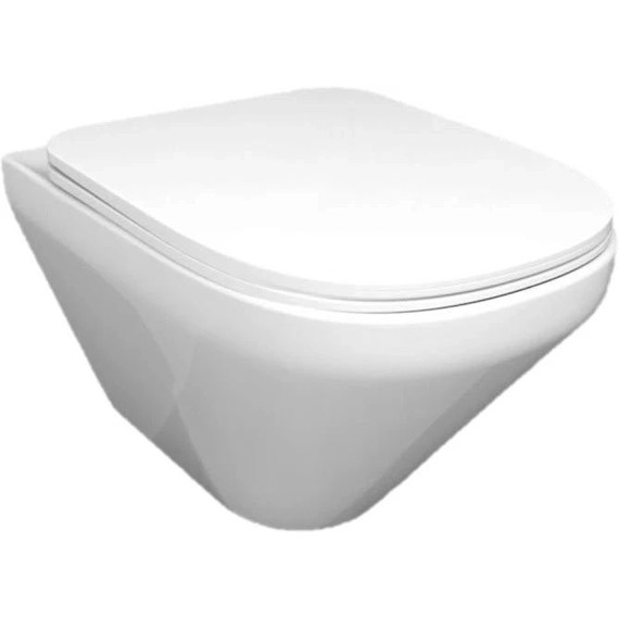 Инсталляция с подвесным безободковым унитазом Jacob Delafon Modern Life E21775RU-BL, сиденье с тонкой крышкой микролифт фото 3