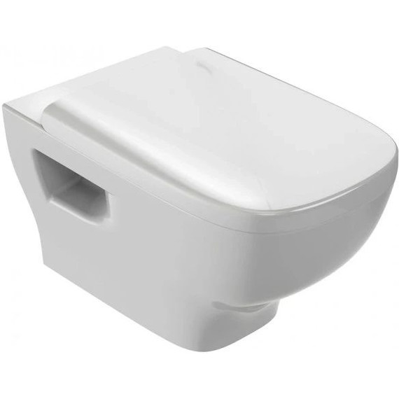 Инсталляция с подвесным безободковым унитазом Jacob Delafon Struktura EDE103-BL, сиденье с крышкой микролифт фото 3