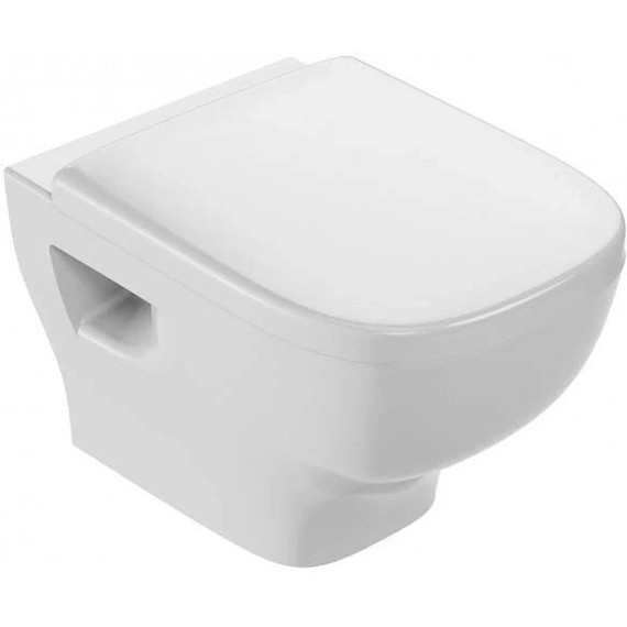 Инсталляция с подвесным безободковым унитазом Jacob Delafon Struktura EDF103-CP, сиденье с крышкой микролифт фото 2