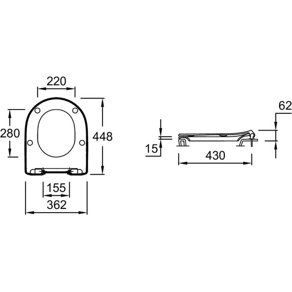 Инсталляция с подвесным безободковым унитазом Jacob Delafon Odeon Rive Gauche EDR103-00, сиденье с тонкой крышкой микролифт фото 6