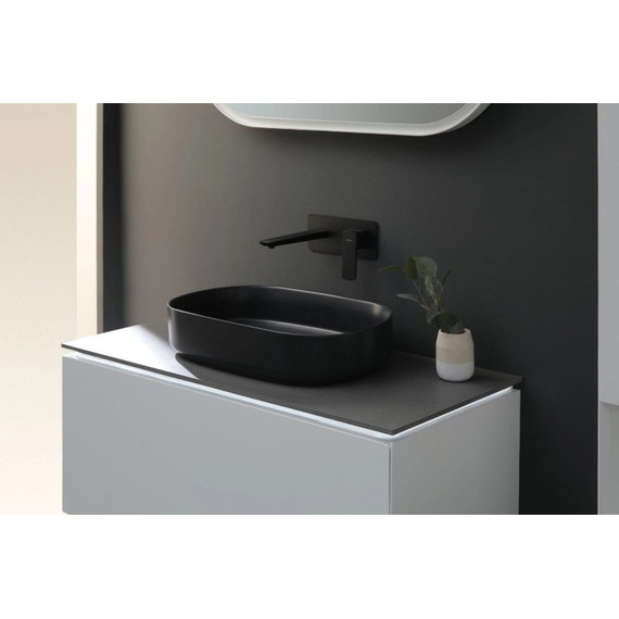 Смеситель для раковины настенный Allen Brau Infinity 5.21003-31 (со скрытой частью) чёрный матовый фото 7