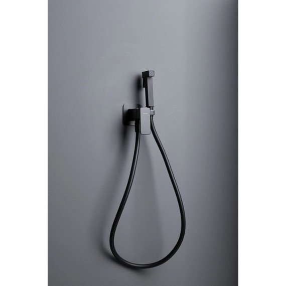 Набор для гигиенического душа Allen Brau Infinity 5.21005-31 (со скрытой частью) чёрный матовый фото 6