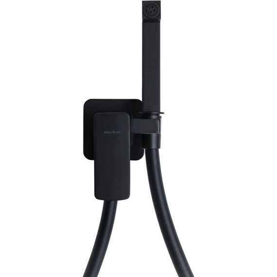 Набор для гигиенического душа Allen Brau Infinity 5.21005-31 (со скрытой частью) чёрный матовый фото 3