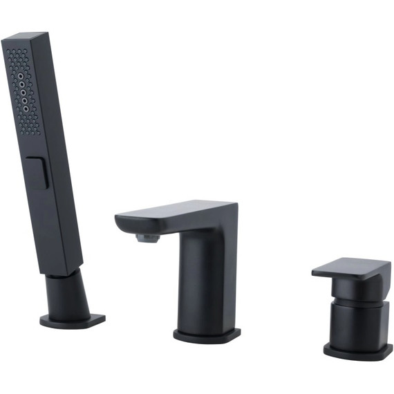 Смеситель для ванны Allen Brau Infinity 5.21008-31, чёрный матовый фото 3