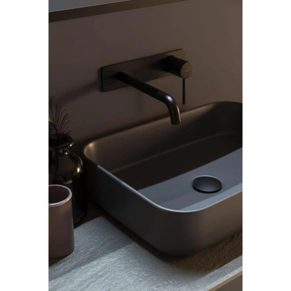 Смеситель для раковины настенный Allen Brau Priority 5.31003-31 (со скрытой частью) чёрный матовый фото 6