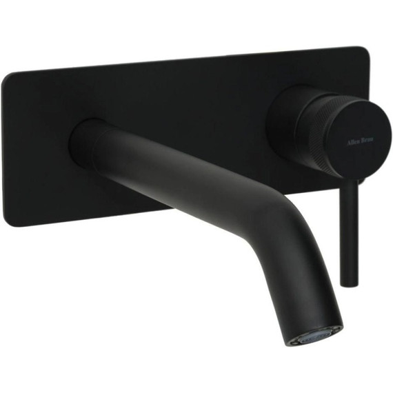 Смеситель для раковины настенный Allen Brau Priority 5.31003-31 (со скрытой частью) чёрный матовый фото 