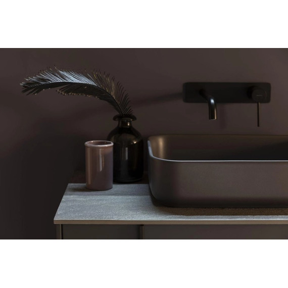 Смеситель для раковины настенный Allen Brau Priority 5.31003-31 (со скрытой частью) чёрный матовый фото 5