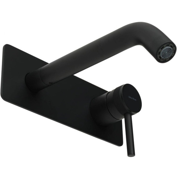 Смеситель для раковины настенный Allen Brau Priority 5.31003-31 (со скрытой частью) чёрный матовый фото 2