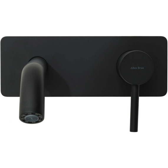 Смеситель для раковины настенный Allen Brau Priority 5.31003-31 (со скрытой частью) чёрный матовый фото 3