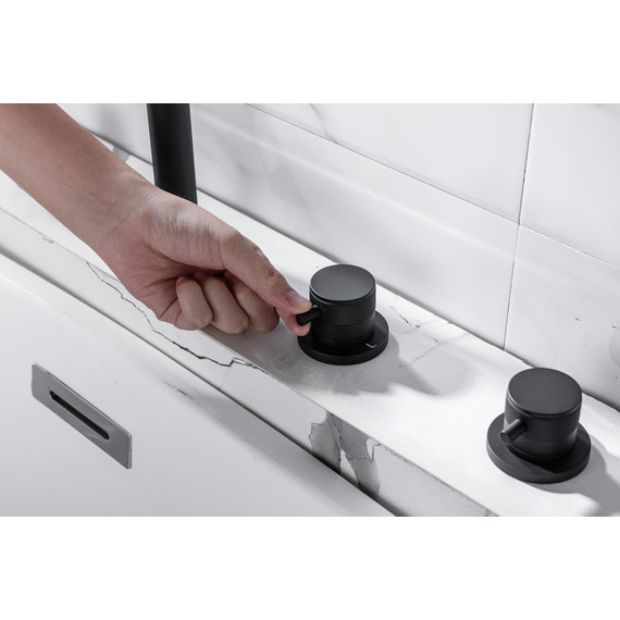 Смеситель для ванны Allen Brau Priority 5.31007-31, чёрный матовый фото 10