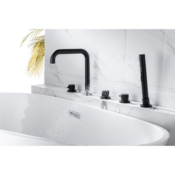 Смеситель для ванны Allen Brau Priority 5.31007-31, чёрный матовый фото 14