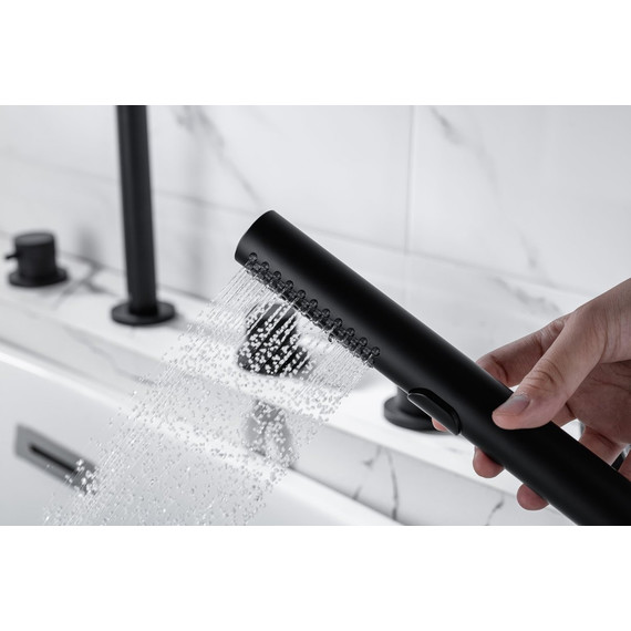 Смеситель для ванны Allen Brau Priority 5.31007-31, чёрный матовый фото 15