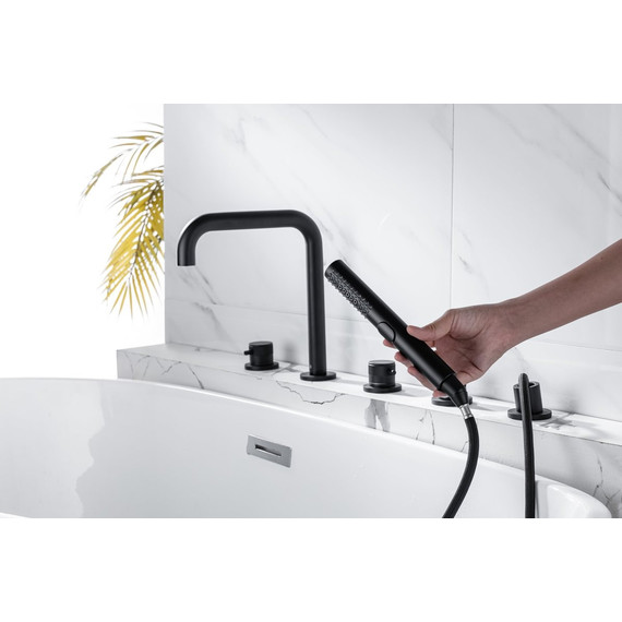 Смеситель для ванны Allen Brau Priority 5.31007-31, чёрный матовый фото 17