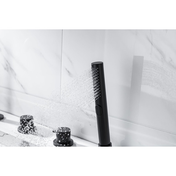 Смеситель для ванны Allen Brau Priority 5.31007-31, чёрный матовый фото 19