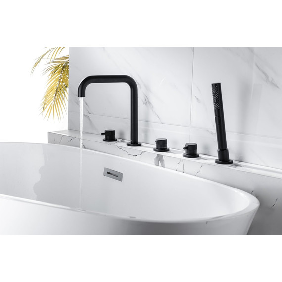 Смеситель для ванны Allen Brau Priority 5.31007-31, чёрный матовый фото 21