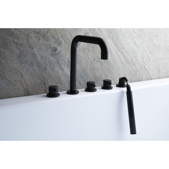 Смеситель для ванны Allen Brau Priority 5.31007-31, чёрный матовый фото 8