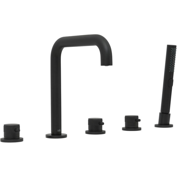 Смеситель для ванны Allen Brau Priority 5.31007-31, чёрный матовый фото 