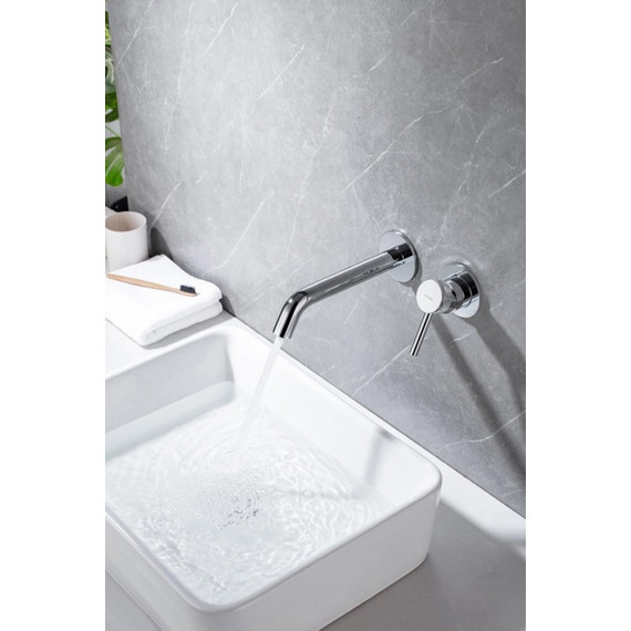 Смеситель для раковины настенный Allen Brau Priority 5.31030-00 (со скрытой частью) фото 9