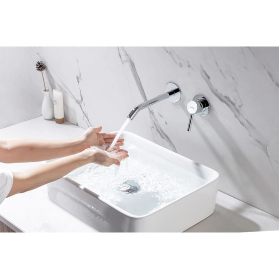 Смеситель для раковины настенный Allen Brau Priority 5.31A03-00 (со скрытой частью) фото 10