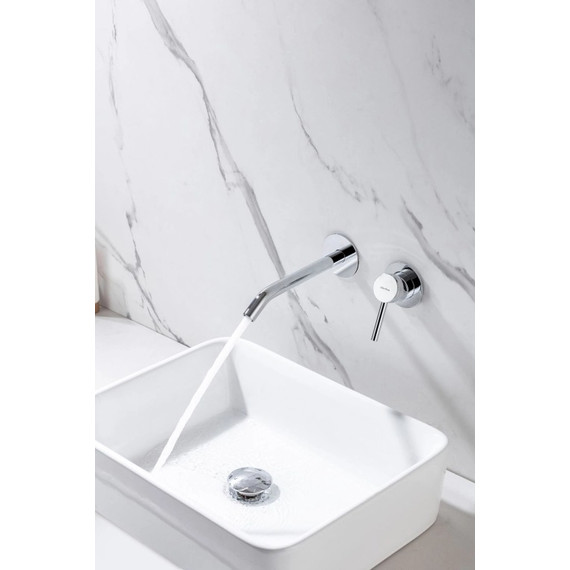 Смеситель для раковины настенный Allen Brau Priority 5.31A03-00 (со скрытой частью) фото 4