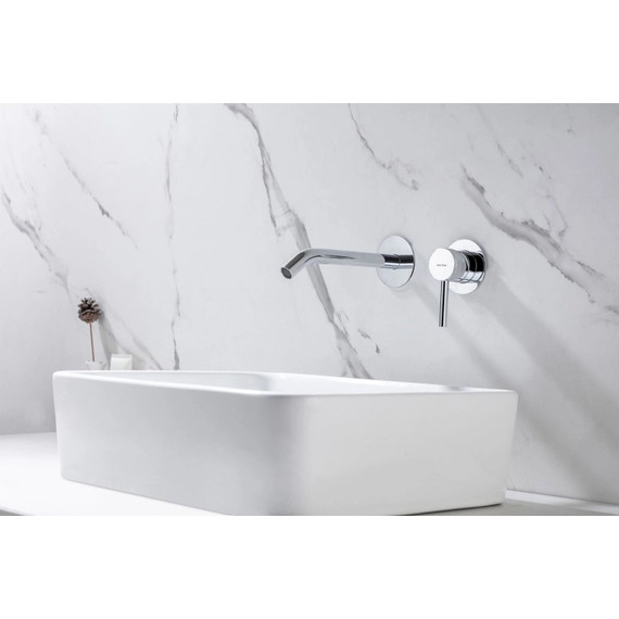 Смеситель для раковины настенный Allen Brau Priority 5.31A03-00 (со скрытой частью) фото 5