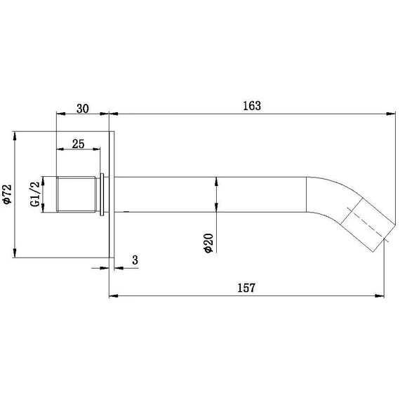 Излив для ванны Allen Brau Priority 5.31A18-MG, графит фото 2