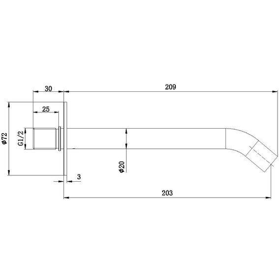 Излив для ванны Allen Brau Priority 5.31B18-GB, золото фото 2