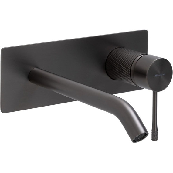 Смеситель для раковины настенный Allen Brau Priority 4.0 5.31D03-MG (со скрытой частью) графит фото 