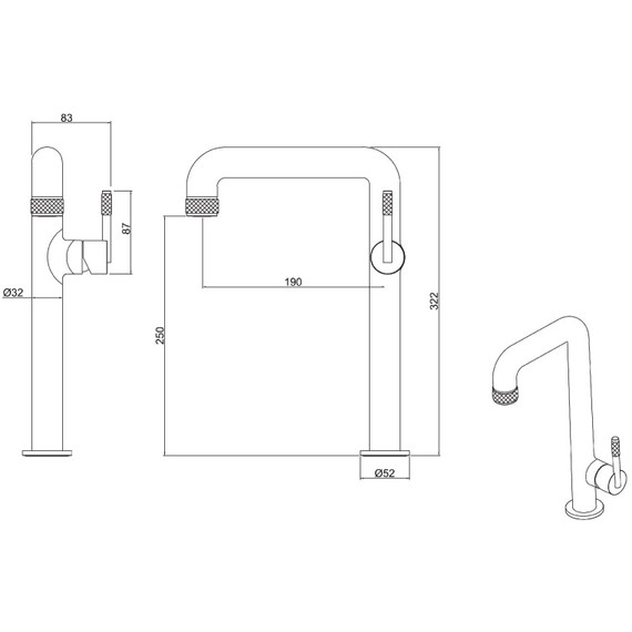 Смеситель для раковины высокий Allen Brau Reality 5.32002-00 фото 12